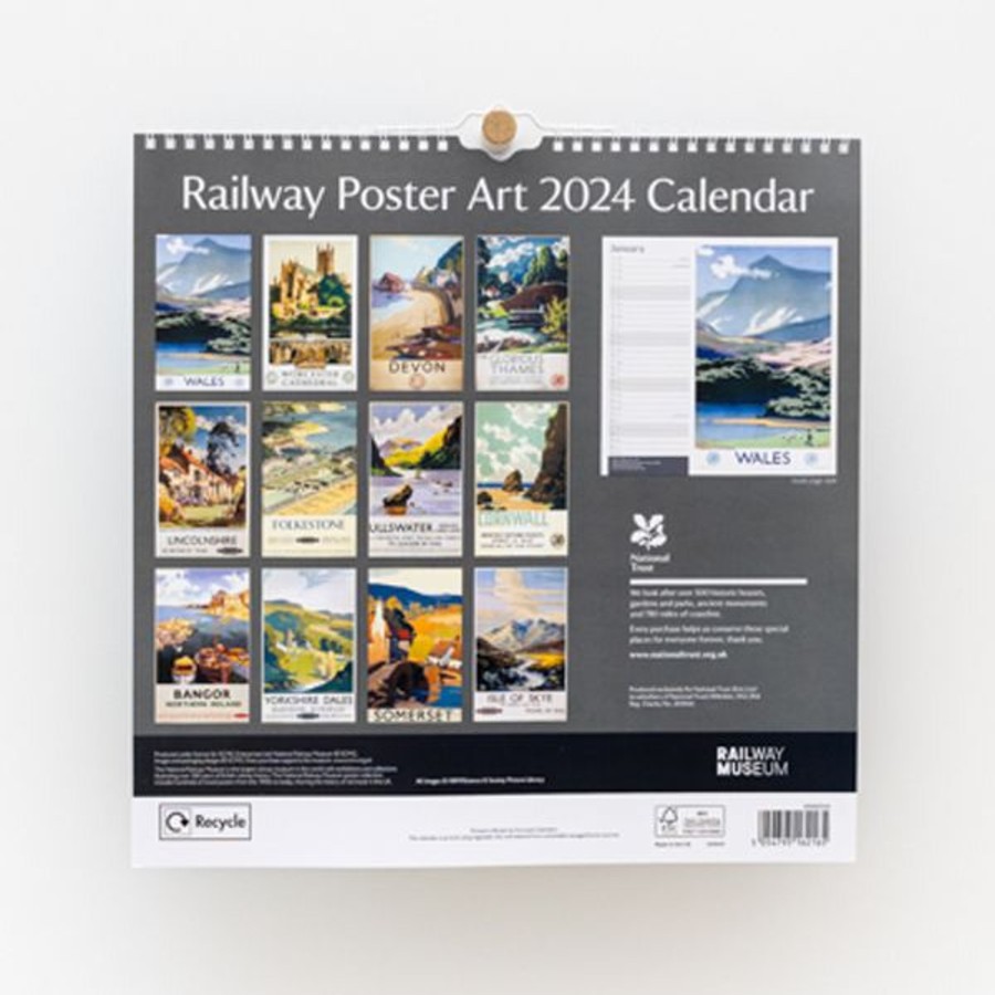 Stationery National Trust National Trust Railway Poster Art Calendar